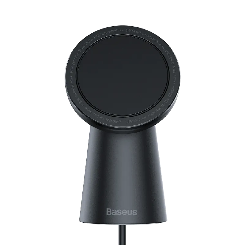 Overheat Protection Short Circuit Protection Baseus Simple Magnetic Stand  Wireless Charger  Black (Ccjj000001)