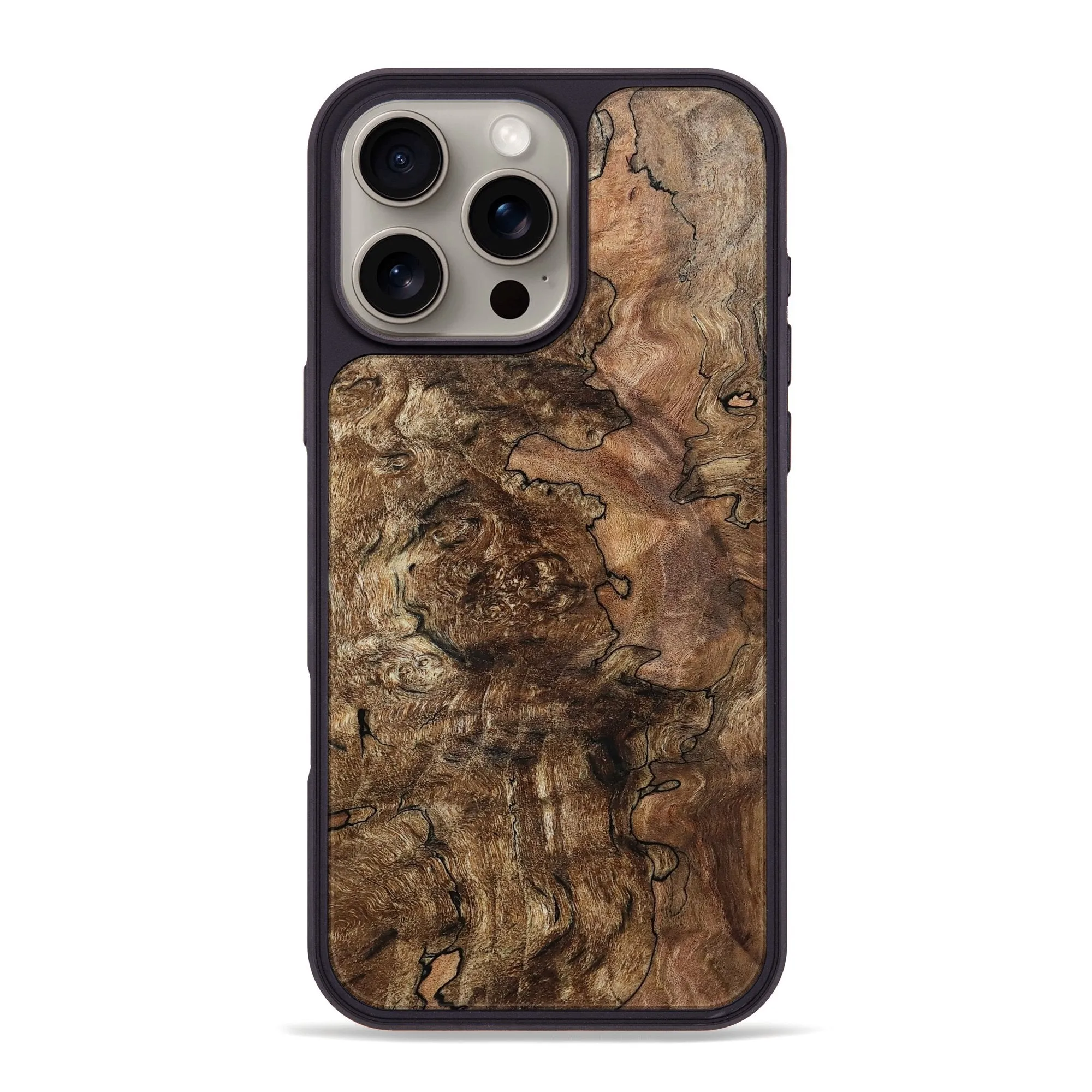 Anti Scratch Coating Iphone 16 Pro Max Wood Phone Case - Harriet (Wood Burl, 781866)