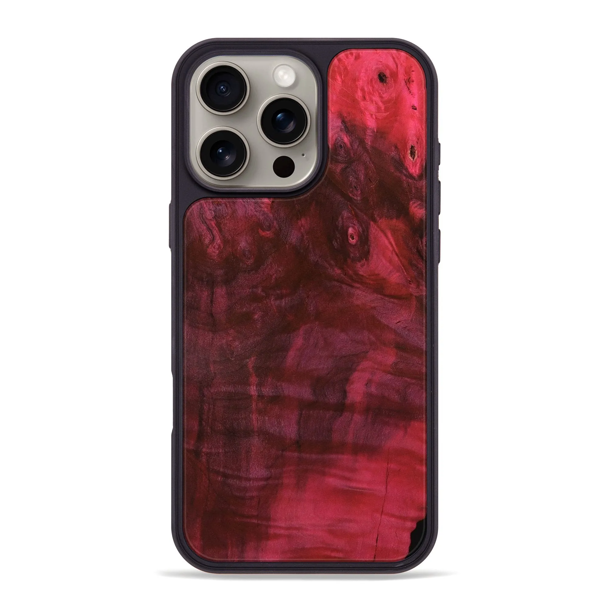 Edge to Edge Protection Iphone 16 Pro Max Wood Phone Case - Thelma (Wood Burl, 780080)