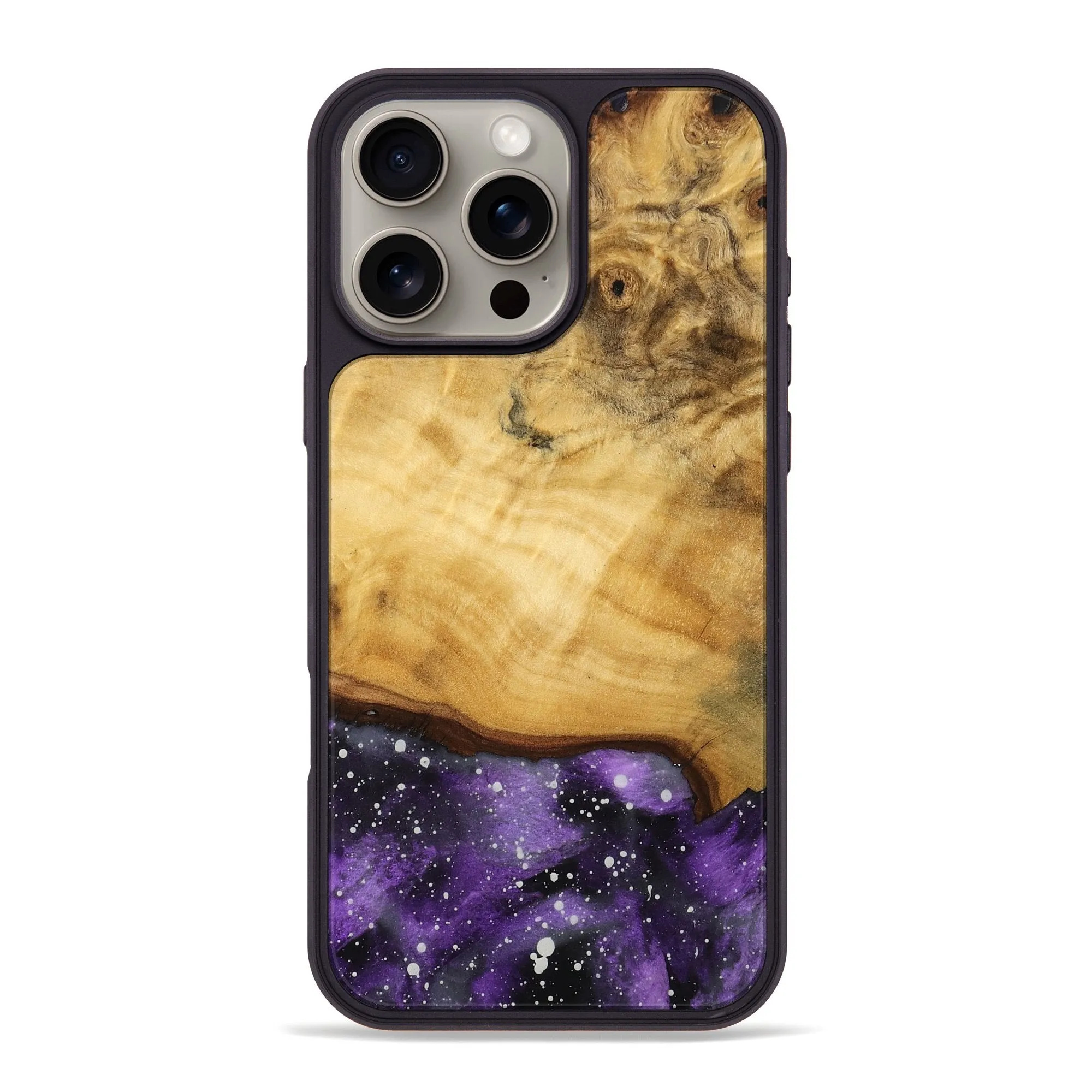 Iphone 16 Pro Max Wood Phone Case - Rocio (Cosmos, 775827) Anti Static