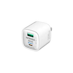 Smart Power Adapter Microdia Smartcube Nano 35W, Gan Wall Charger, Usb-C Pd3.1   Usb-A Qc4.0