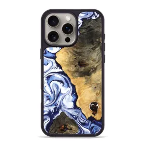 Scratch Resistant Coating Anti Scratch Screen Iphone 16 Pro Max Wood Phone Case - Ernest (Blue, 780888)