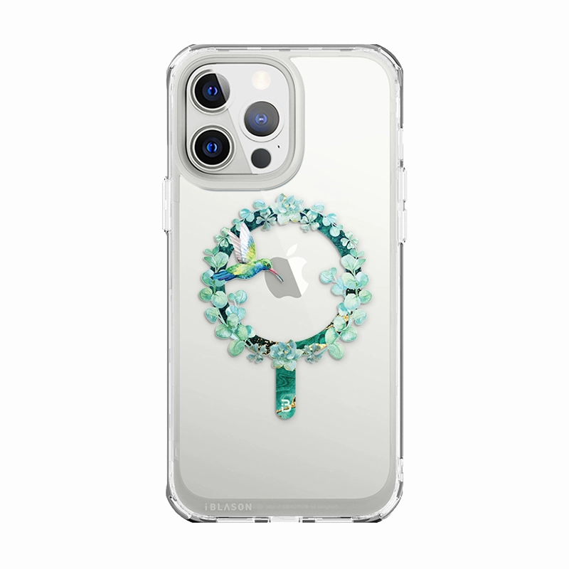 Iphone 13 Pro Max  Halo Mag Case - Green Hummingbird HD Screen Protector
