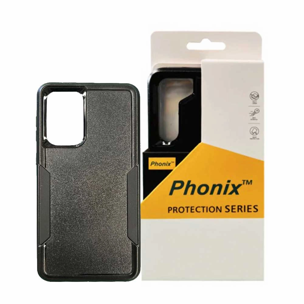 Anti Reflection Screen Fingerprint Resistant Screen Phonix Black Armor Light Case For Samsung S24 Ultra