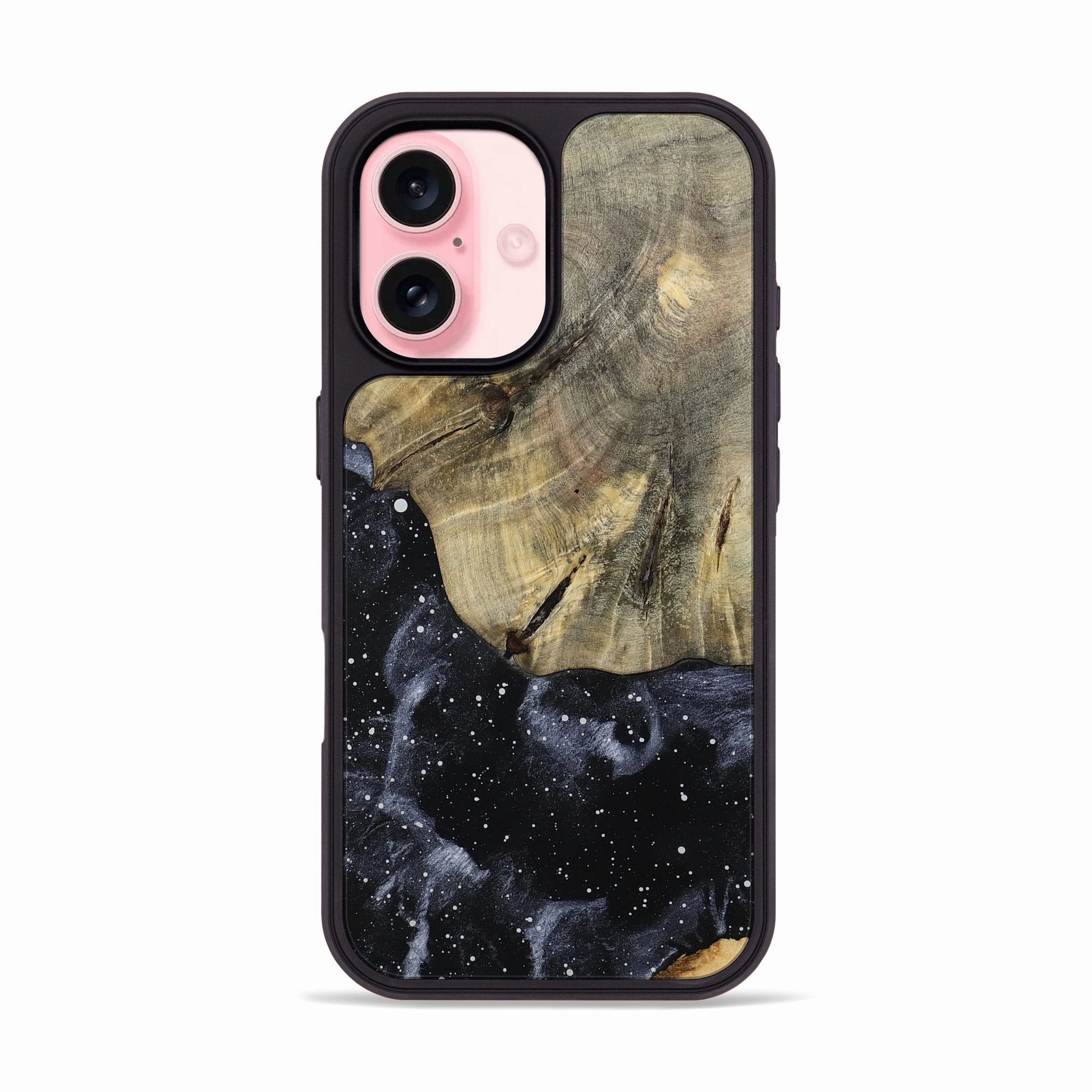 Protective Film Grip Friendly Iphone 16 Wood Phone Case - Hugo (Cosmos, 780792)