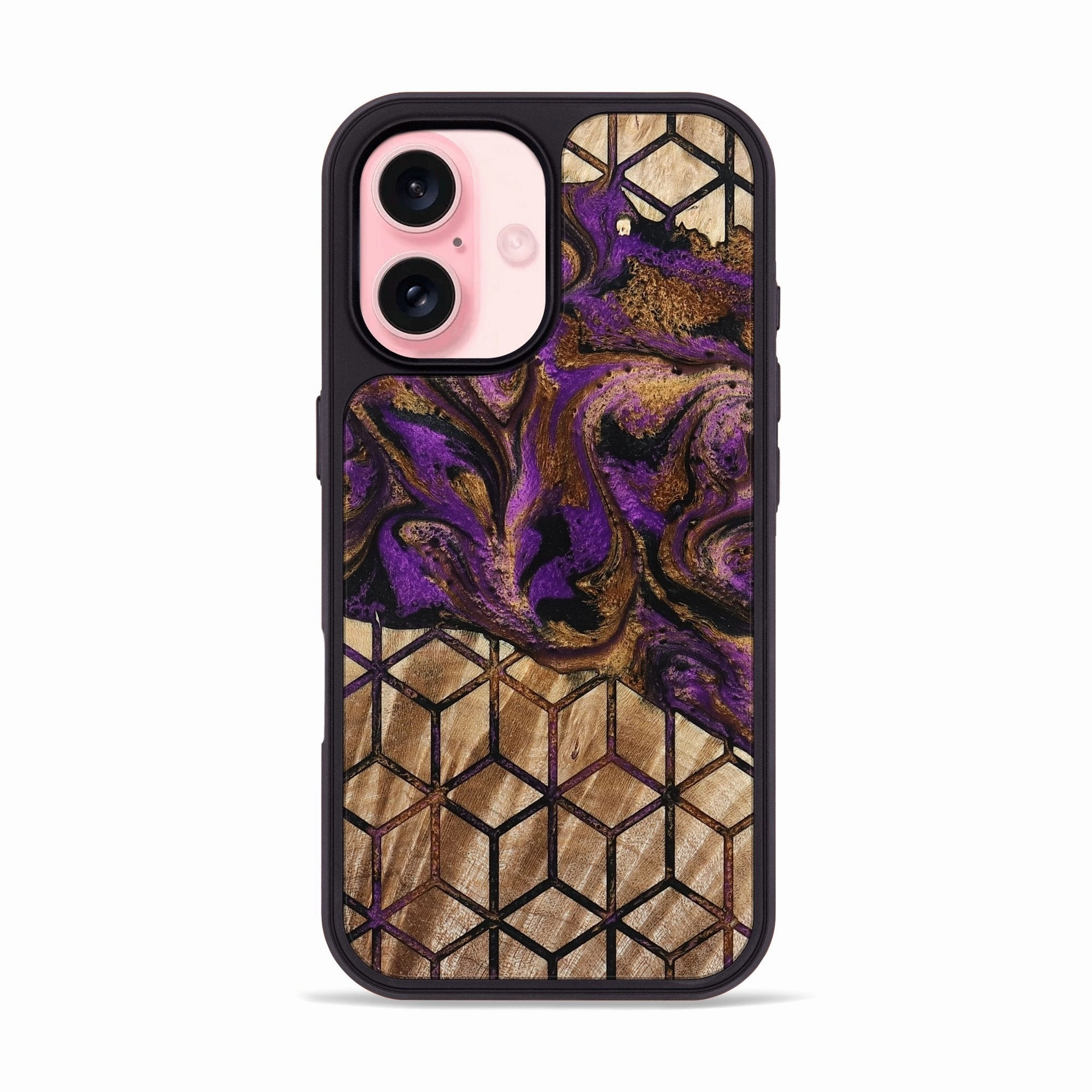 Iphone 16 Wood Phone Case - Evander (Pattern, 776766) Dustproof Cover Anti Fingerprint Film