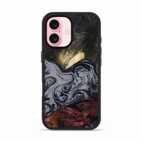 Iphone 16 Wood Phone Case - Kelis (Black & White, 779562) Water Resistant