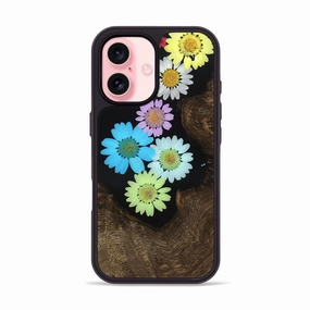 Anti Fingerprint Film Iphone 16 Wood Phone Case - Nakia (Bloom, 781614)