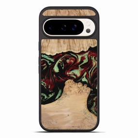 Pixel 10 Pro Xl Wood Phone Case - Jordon (Red, 773831) Anti Shock Film