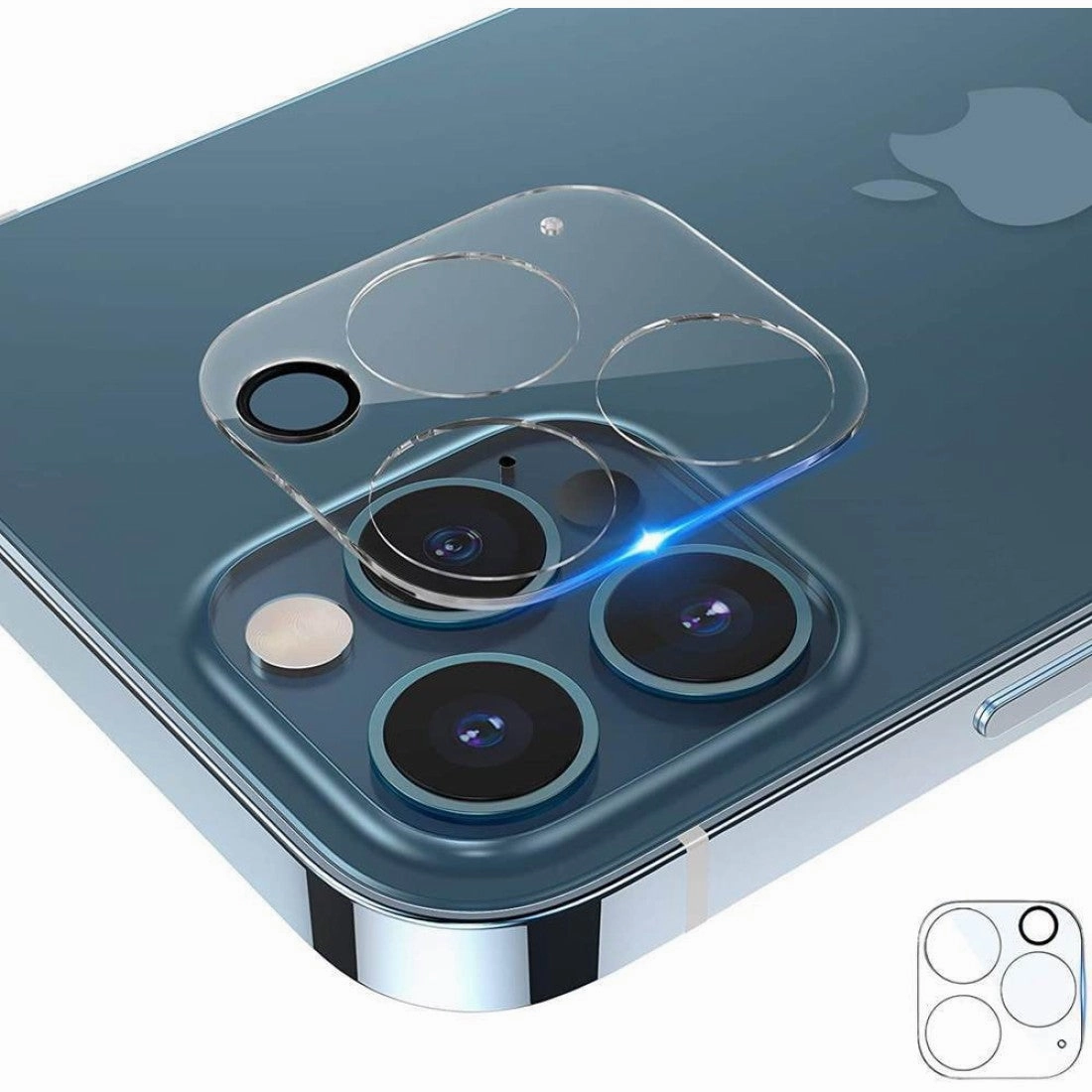 Raised Edges Back Camera Protector For Iphone 14 Pro Max 6.7" (Clear)