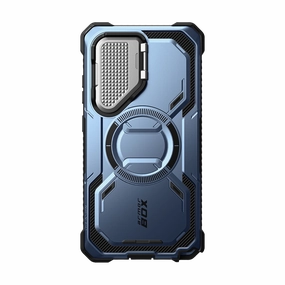 Anti Fingerprint Film Galaxy S25 Ultra Armorbox Protective Phone Case - Metallic Blue
