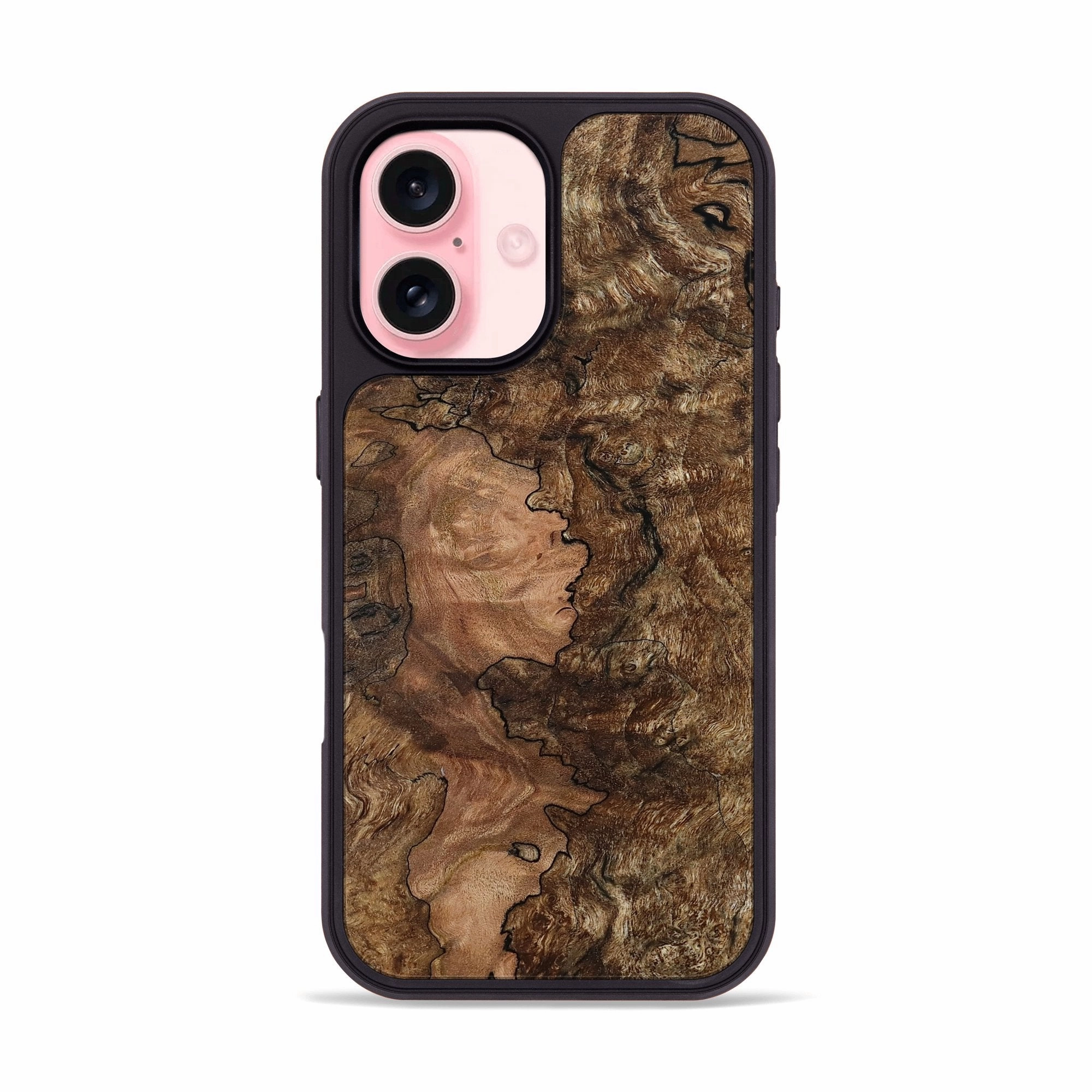 Iphone 16 Wood Phone Case - Jill (Wood Burl, 781326) HD Clarity Edge Protection