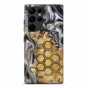 Shock Guard Galaxy S22 Ultra Wood Live Edge Phone Case - Rianna (Pattern, 781480)