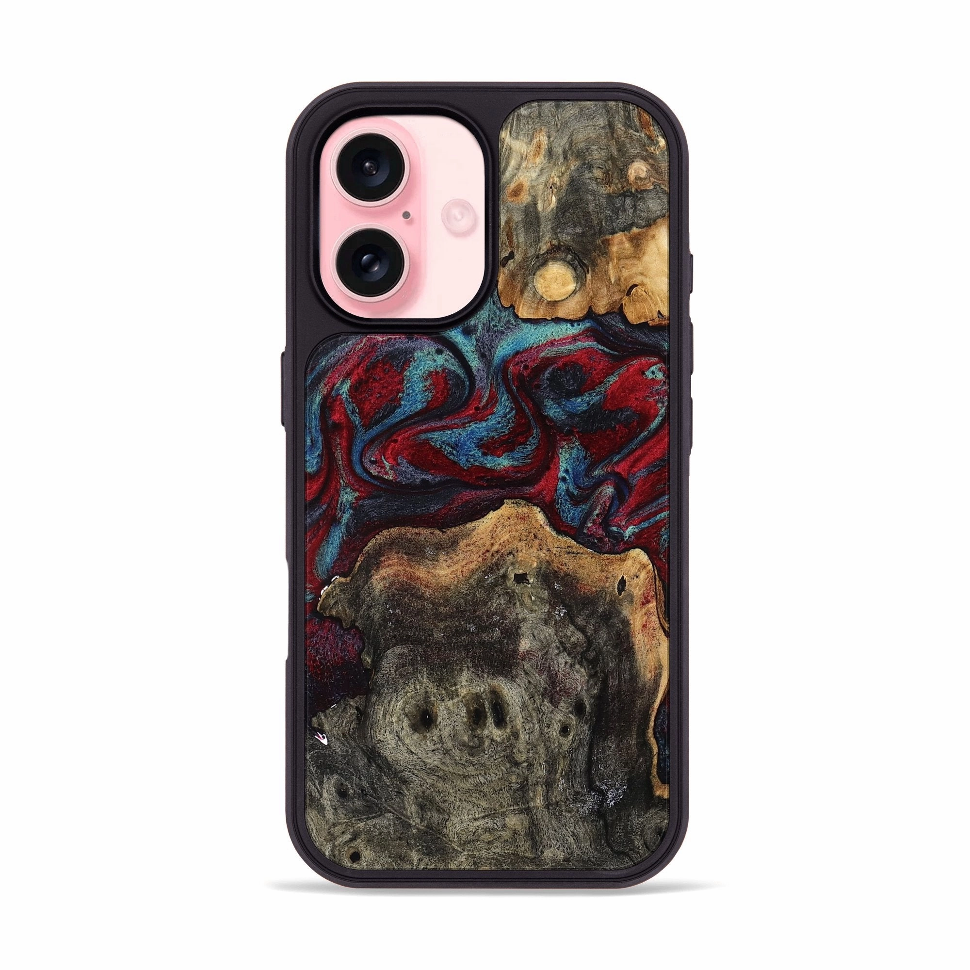 Smooth Touch Iphone 16 Wood Phone Case - Palmer (Red, 781113)