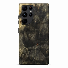 Screen Defense Galaxy S22 Ultra Wood Live Edge Phone Case - Jeanie (Wood Burl, 777323)