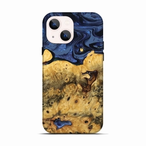 High Transparency Impact Protection Iphone 13 Wood Live Edge Phone Case - Emmit (Blue, 778765)