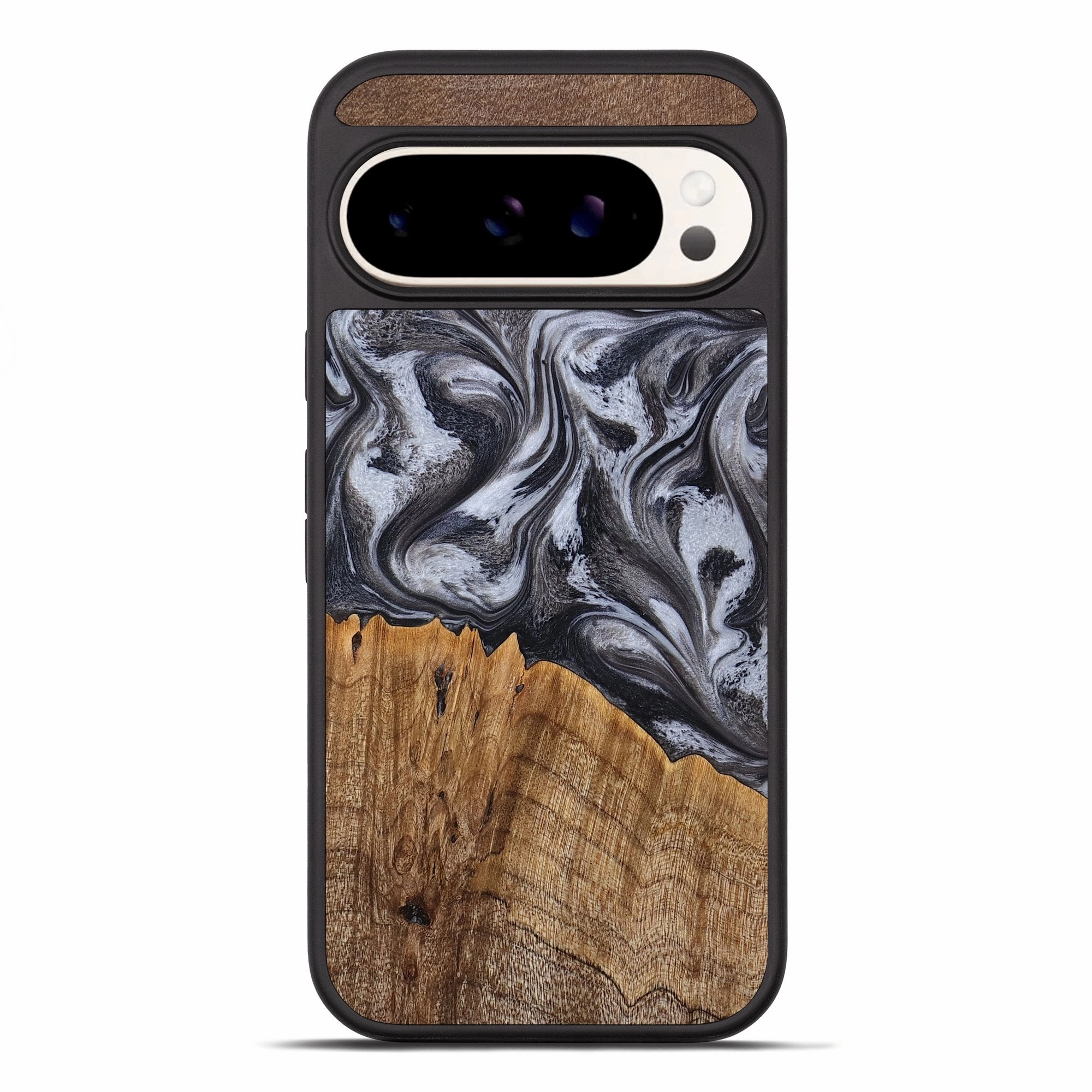Fingerprint Resistant HD Screen Protector Pixel 10 Pro Xl Wood Phone Case - Austin (Black & White, 771579)