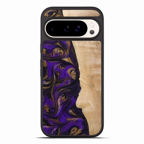 Pixel 10 Pro Xl Wood Phone Case - Sarina (Purple, 773356) Drop Protection