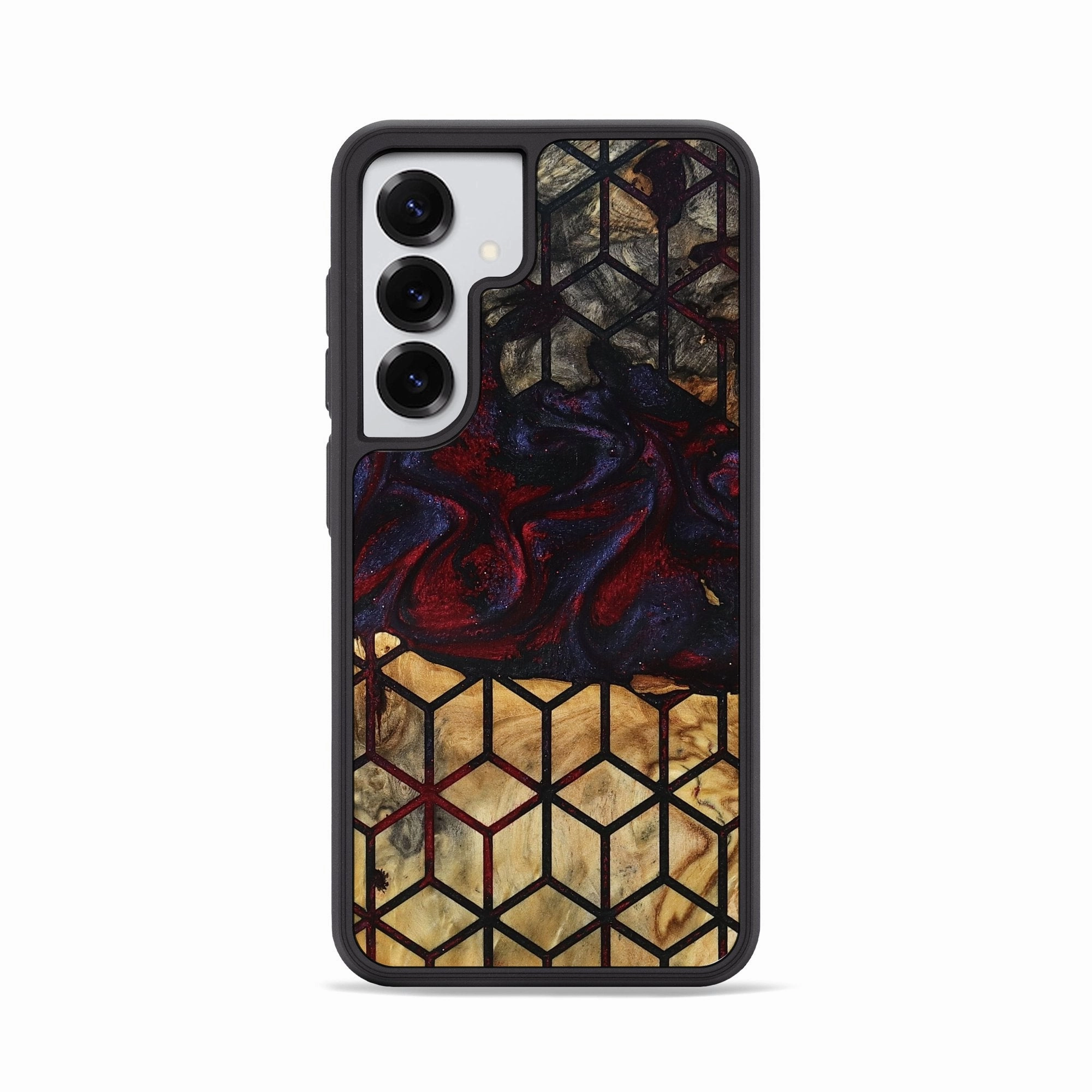 Anti Fog Shock Proof Film Galaxy S25 Wood Phone Case - Mallie (Pattern, 780841)