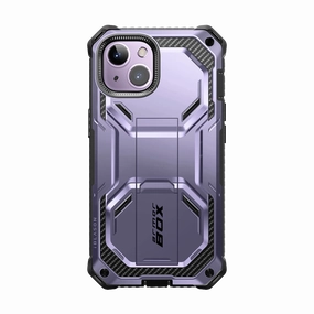 Iphone 14 Plus Armorbox Case - Metallic Purple Scratch Resistant Anti Scratch Coating
