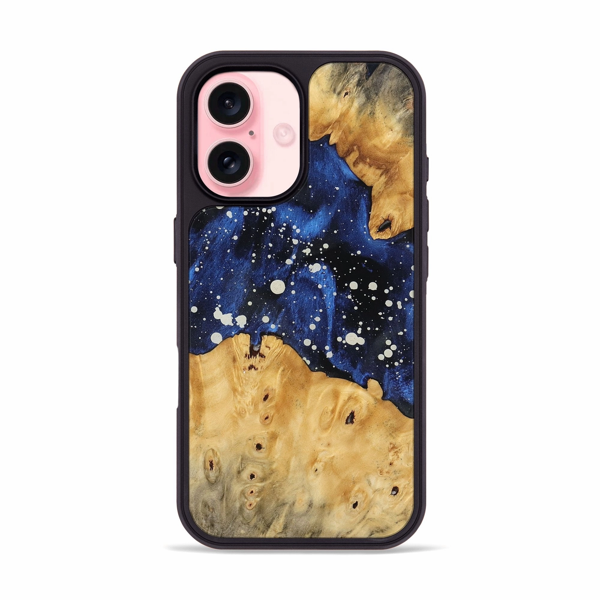 Scratch Proof Anti Finger Oil Iphone 16 Wood Phone Case - Teo (Cosmos, 778714)