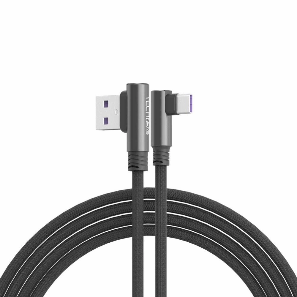 90 Degree Right Angle Usb Type C Sync & Fast Charge Cable Smart Power Adapter Charging Dock