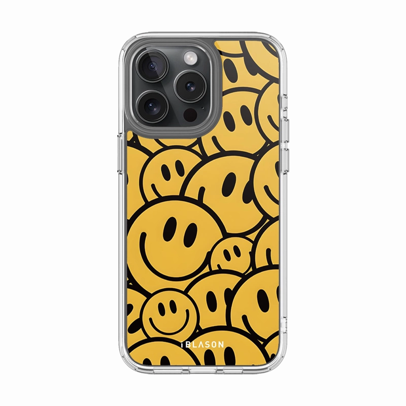 Iphone 15 Pro Halo Magsafe Cute Phone Case - Summer Smiles Case Friendly Anti Scratch Coating