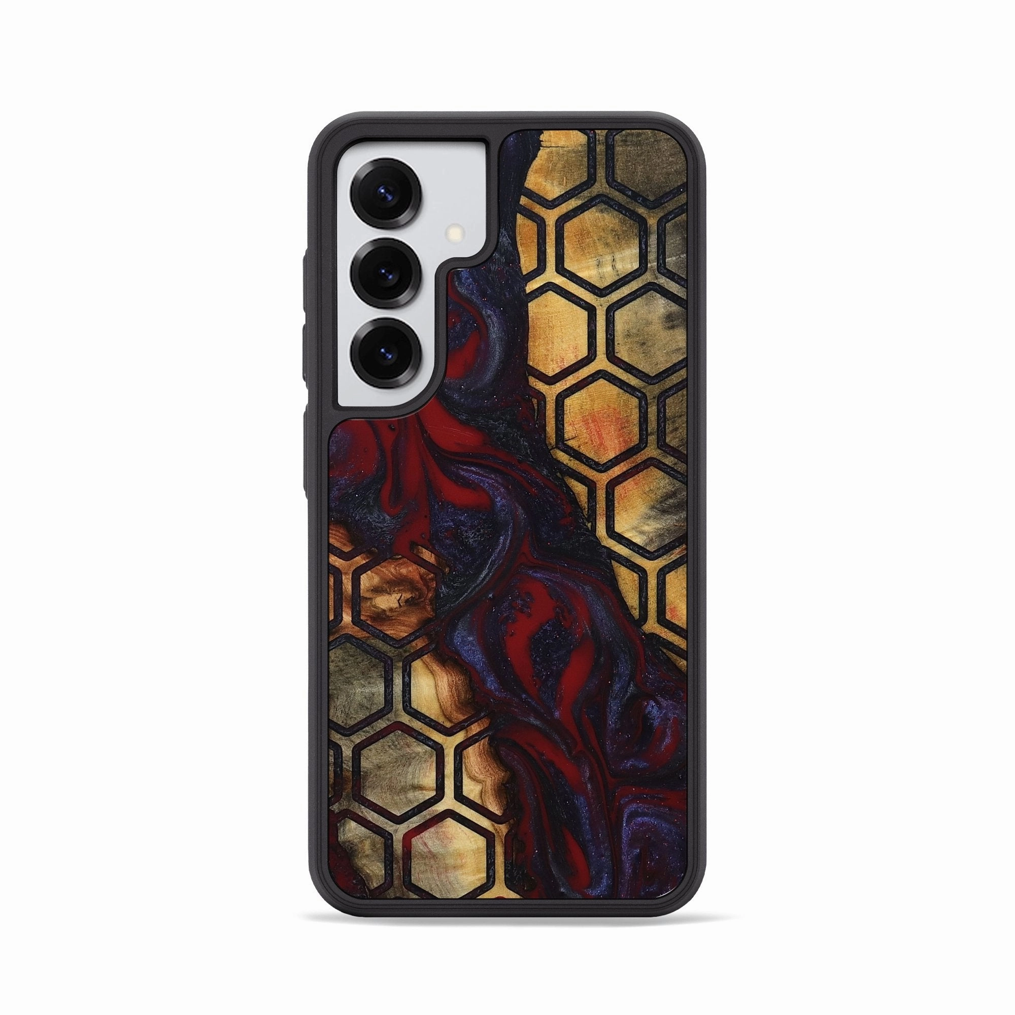 Scratch Resistant Coating Anti Oil Film Galaxy S25 Wood Phone Case - Uriah (Pattern, 777231)