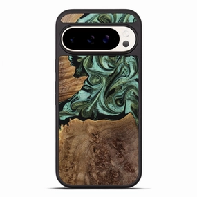 Pixel 10 Pro Xl Wood Phone Case - Wayne (Green, 771396) Screen Defense Easy Apply