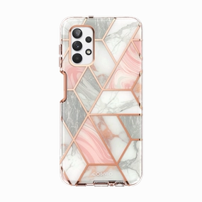 Galaxy A32 Cosmo Case - Marble Pink Screen Defense Reinforced Corners