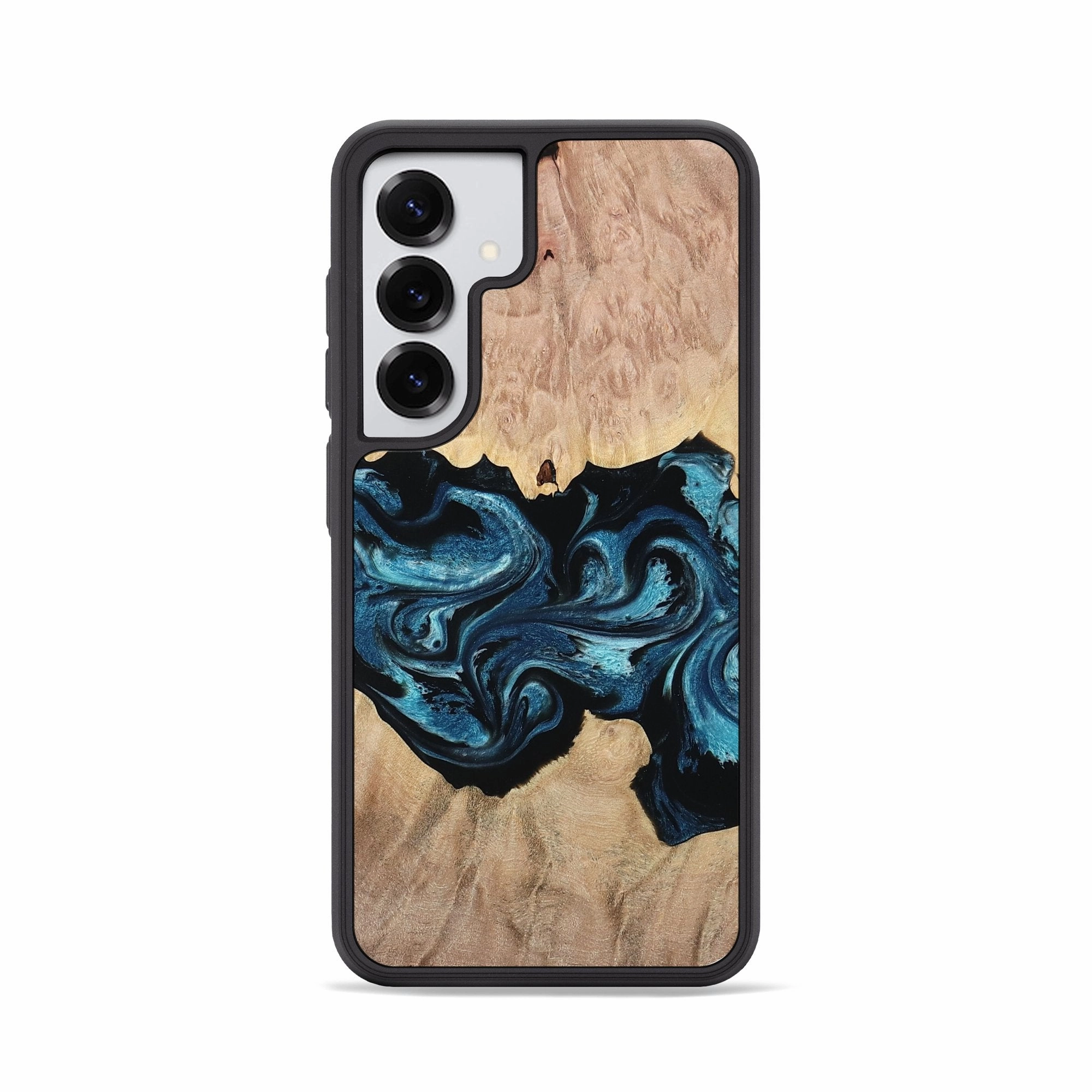 Ultra Clear Galaxy S25 Wood Phone Case - Sherlyn (Blue, 762801)
