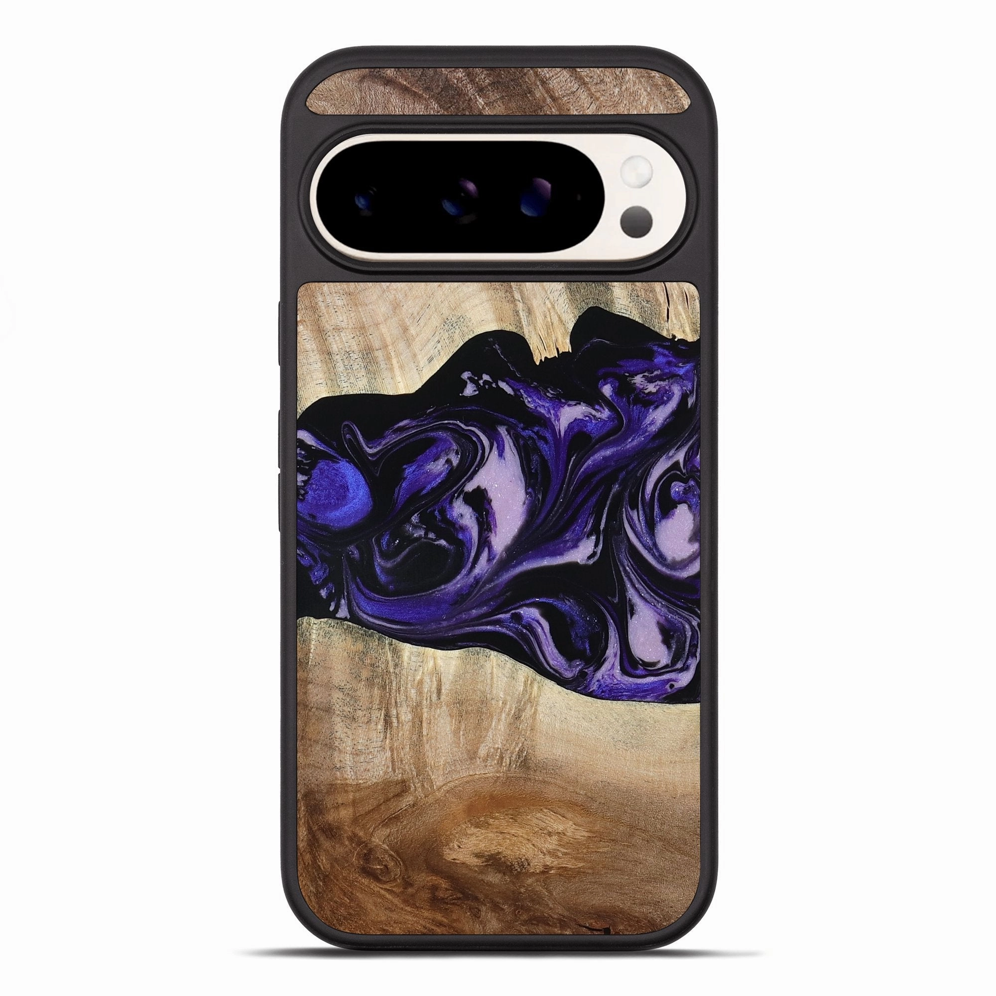 Anti Reflection Screen Anti Finger Streak Pixel 10 Pro Xl Wood Phone Case - Bradyn (Purple, 780153)