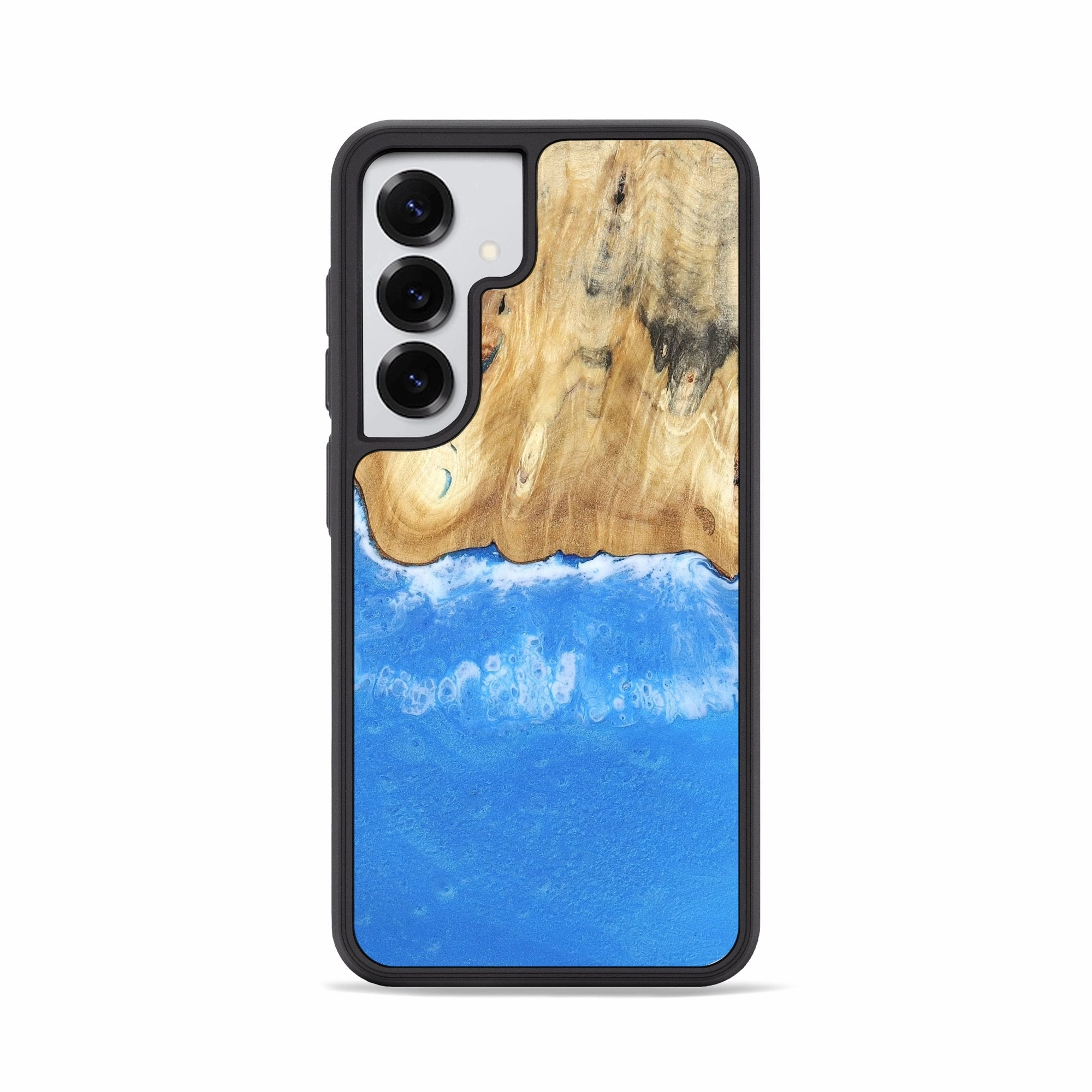 Raised Edges Anti Reflection Screen Galaxy S25 Wood Phone Case - Nalani (Coastal, 781796)