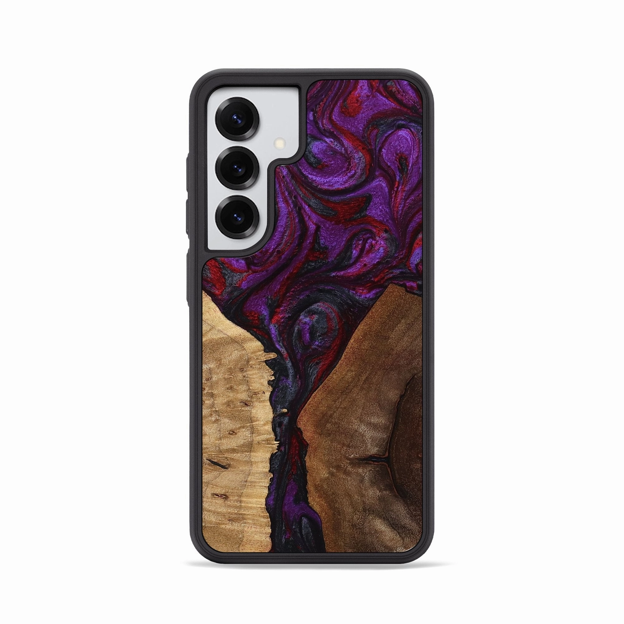 Galaxy S25 Wood Phone Case - Avianna (Purple, 774714) Anti Static Film