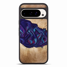 Pixel 10 Pro Xl Wood Phone Case - Devante (Purple, 773347) Edge Protection Anti Scratch Shield