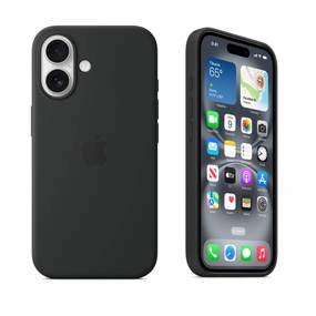 Anti Finger Mark Anti Glare Silicone Cases - Black - Iphone 16 Series