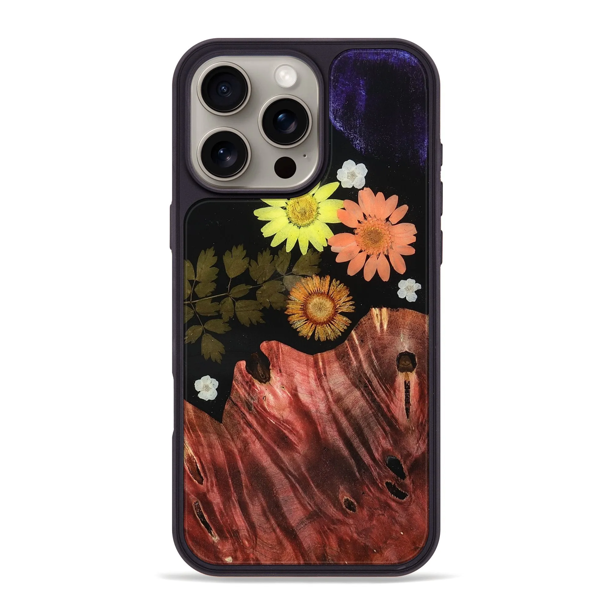 Anti Glare Iphone 16 Pro Max Wood Phone Case - Alfonso (Bloom, 781405)
