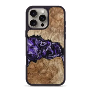 Anti Yellowing Film Iphone 16 Pro Max Wood Phone Case - Byron (Purple, 780234)