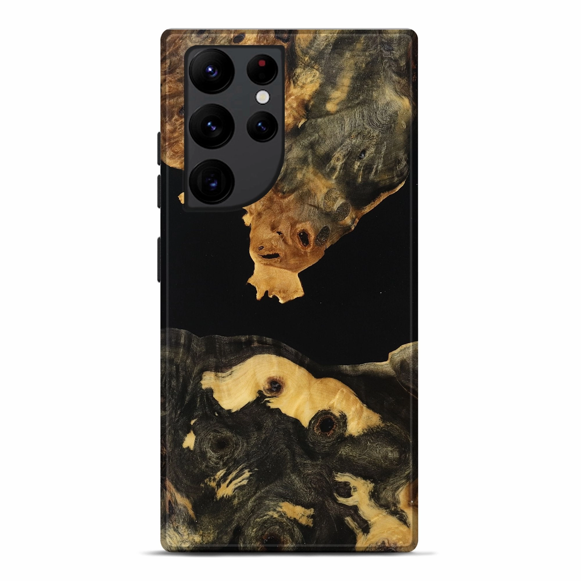 Ultra Thin Galaxy S22 Ultra Wood Live Edge Phone Case - Mila (Wood Burl, 773719)