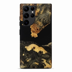 Ultra Thin Galaxy S22 Ultra Wood Live Edge Phone Case - Mila (Wood Burl, 773719)