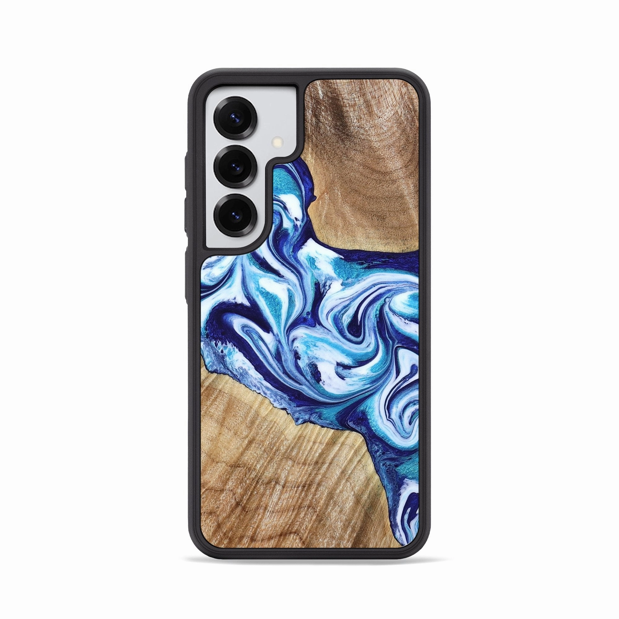 Ultra Clear Galaxy S25 Wood Phone Case - Judie (Blue, 781797)