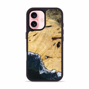 Iphone 16 Wood Phone Case - Darion (Coastal, 778435) Slim Screen Protector