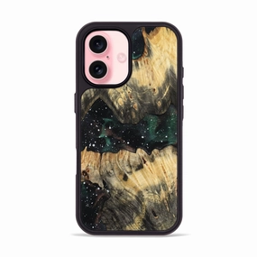 Anti Finger Smudge Grip Friendly Iphone 16 Wood Phone Case - Monroe (Cosmos, 781907)