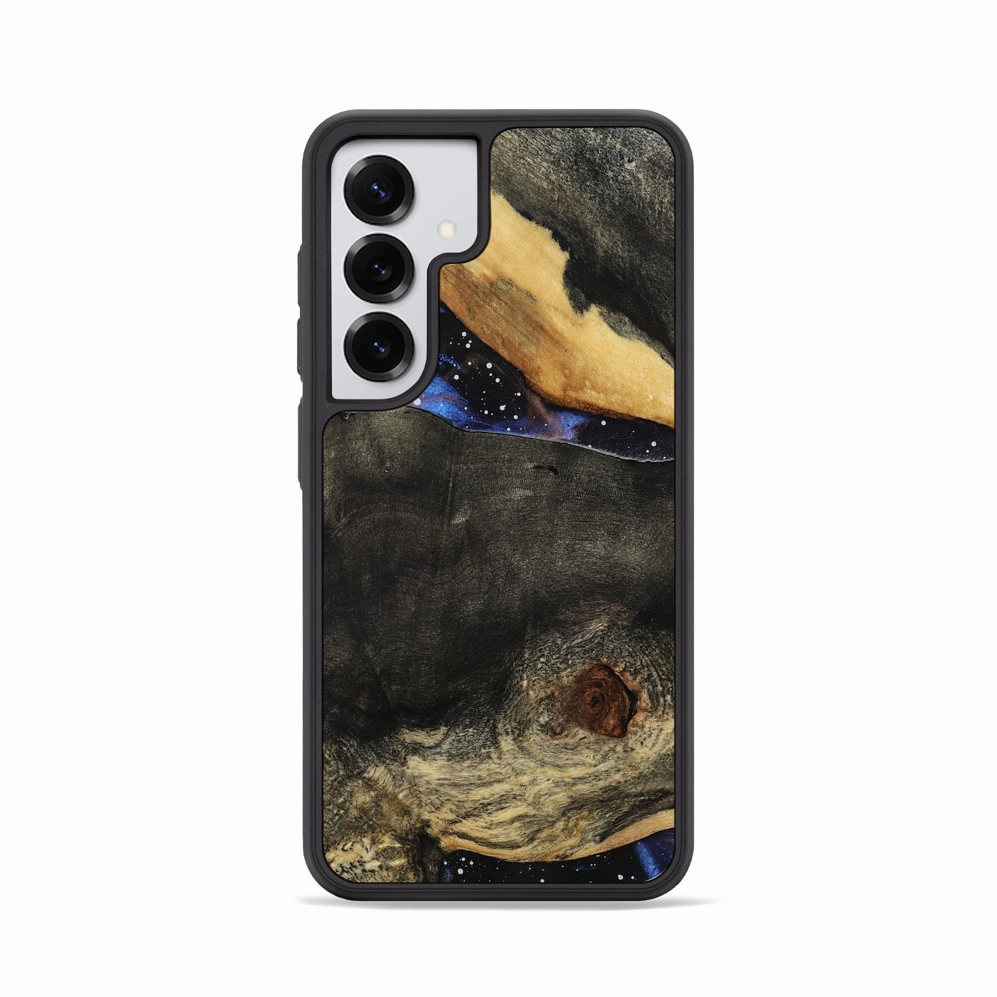 Anti Finger Smear Crystal Clear Screen Galaxy S25 Wood Phone Case - Leanna (Cosmos, 780815)