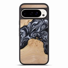 Pixel 10 Pro Xl Wood Phone Case - Kandace (Black & White, 777148) Anti Glare Scratch Resistant