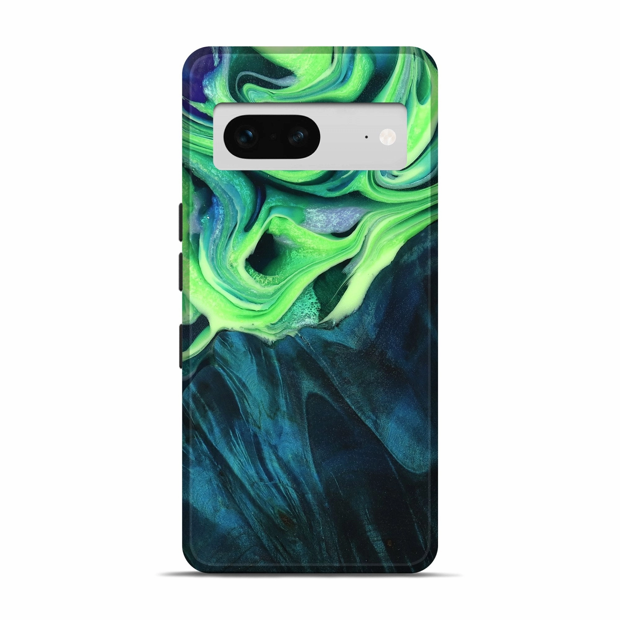 Pixel 7 Wood Live Edge Phone Case - Vicki (Green, 781468) Protective Cover