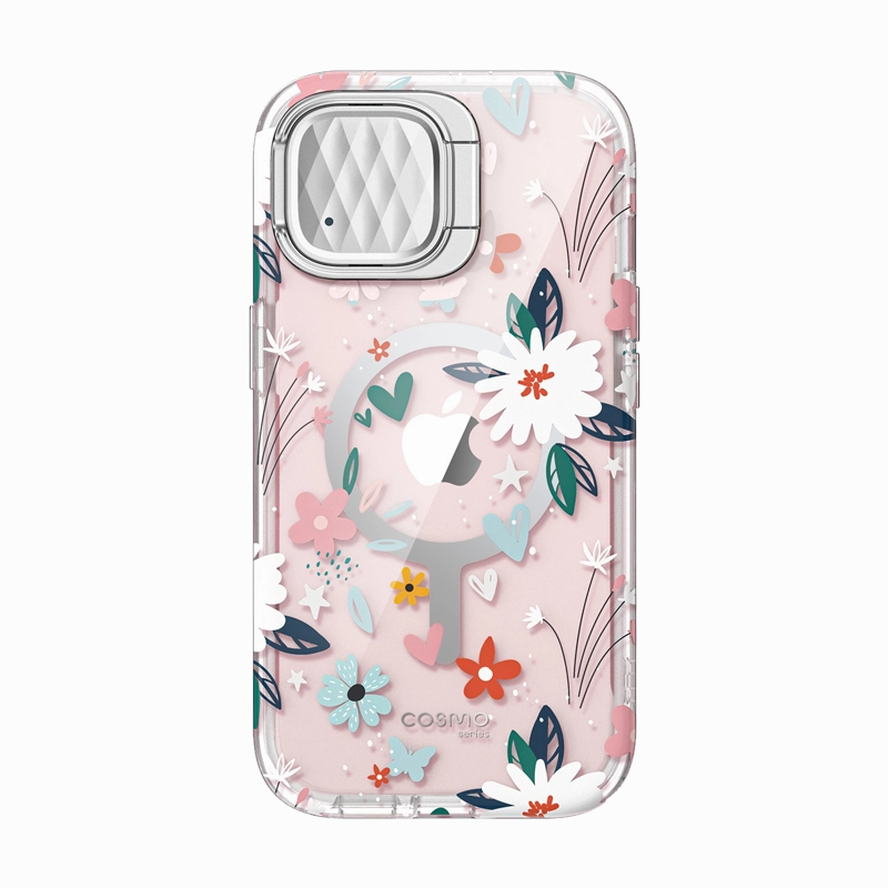 Iphone 14 Cosmo Mag Case - Flower Shock Absorbing