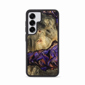 Galaxy S25 Wood Phone Case - Matteo (Purple, 767853) Reinforced Corners Smooth Touch