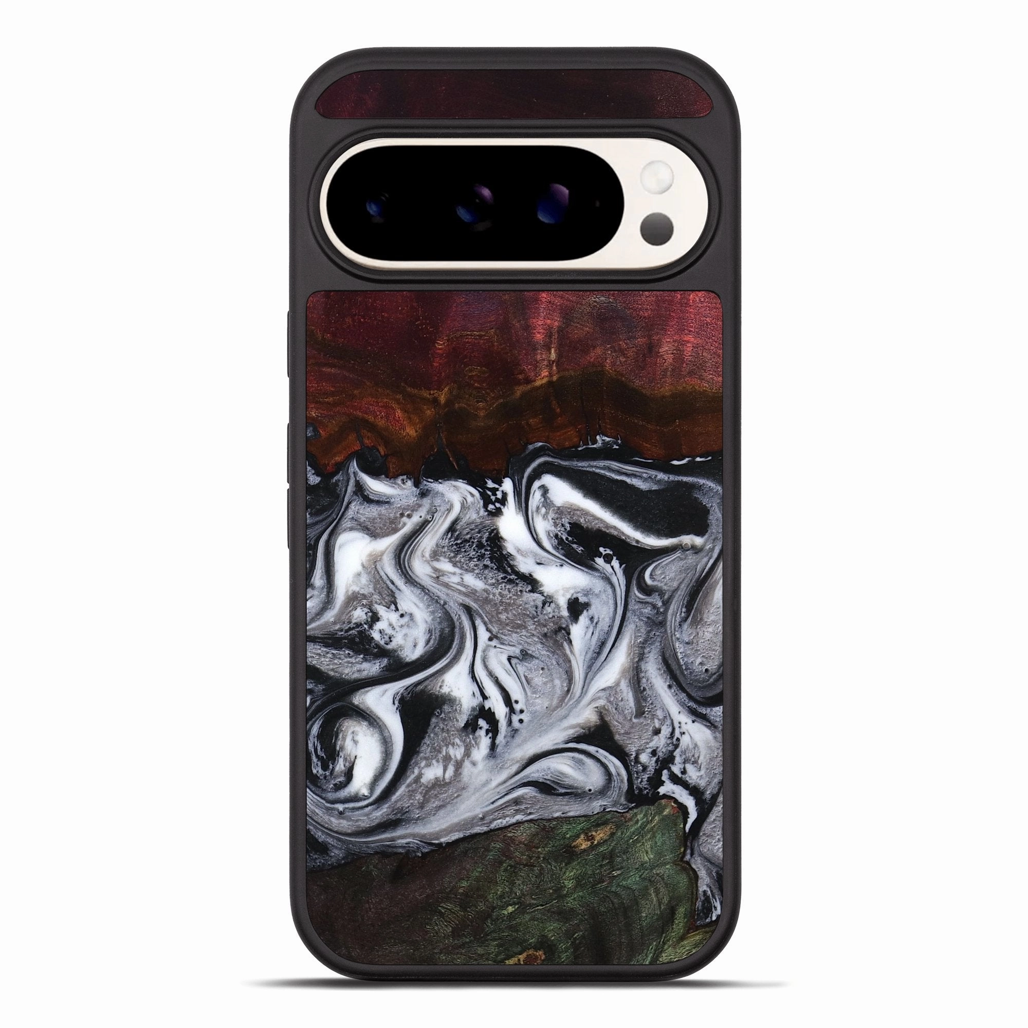 Anti Fingerprint Film Pixel 10 Pro Xl Wood Phone Case - Kaila (Black & White, 780506)