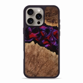 High Transparency Iphone 16 Pro Max Wood Phone Case - Stevie (Purple, 763989)